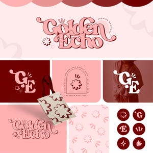 Pacchetto di branding di lusso, progettazione di loghi personalizzati per aziende, loghi vintage e retrò, progettista di loghi professionale, logo Boho, modificabile Canva