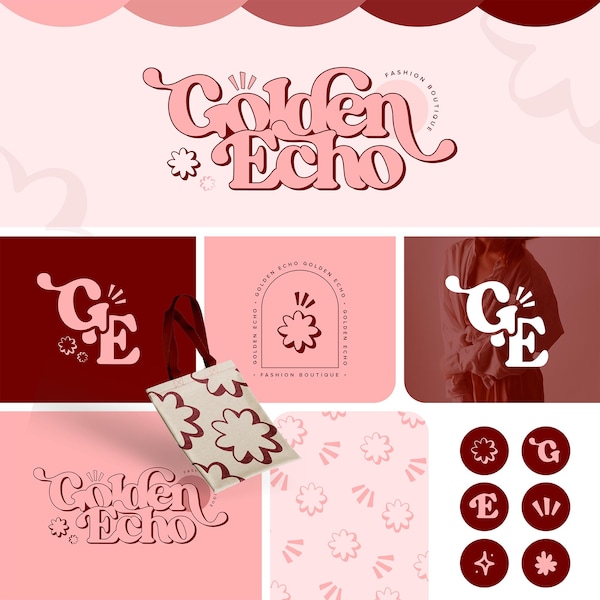 Luxury Branding Package, Custom Logo Design for business, Vintage and Retro Logo, Professional Logo Designer, Boho Logo, Canva Editable