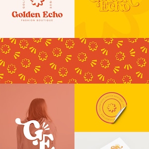 Aangepast branding- en logo-ontwerppakket, luxe merkidentiteit, creatieve grafische oplossingen, professionele maker van bedrijfslogo's, bewerkbaar canva afbeelding 8