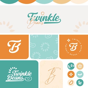 Paquete de diseño de marca y logotipo personalizado, diseñador de logotipos profesional para empresas y emprendedores, logotipo vintage y retro, editables en Canva.