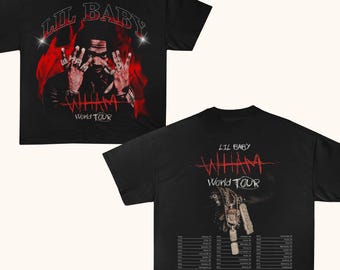 Lil Baby Wham world tour T shirt, Lil baby shirt, Rap Tees, Hip Hop, Retro Gift