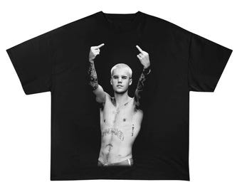 Justin Bieber Middle Finger T-Shirt ,SWAG Launch Exclusive, Vintage Style Fan Tee ,Hailey Bieber shirt, Justin Bieber tour