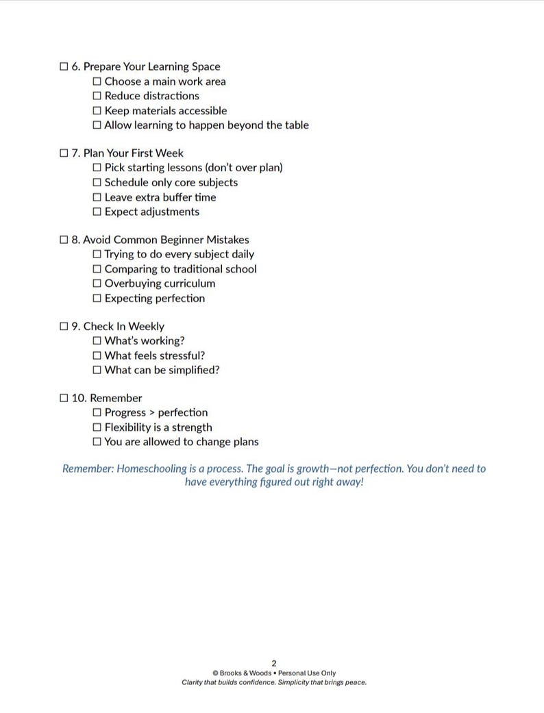 New Homeschooling Checklist | Beginner Homeschool Start Guide | 30 Day
