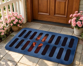 3D Illusion Floor Drain Doormat, Non Slip Absorbent Rug, Optical Illusion Mat for Entryway, Kitchen, Bathroom and Novelty Prank Home Decor.