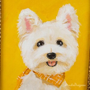 Ritratto di cane personalizzato da foto Dipinto a olio personalizzato per animali domestici, regalo commemorativo, arte originale dipinta a mano