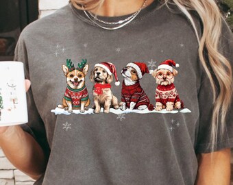 Dog Christmas Sweatshirt, Dog Lover Gift, Holiday Crewneck