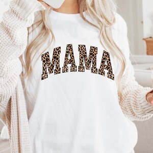 Leopard Mama Shirt Mothers Day Gift Mom Shirt Retro Mama Shirt Gift For Mom Mama Shirt Leopard Mama T-Shirt
