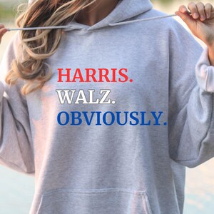 Kamala Harris Walz Obviously comfort colors shirt madam president election shirt voting tshirt liberal shirt democratic rally