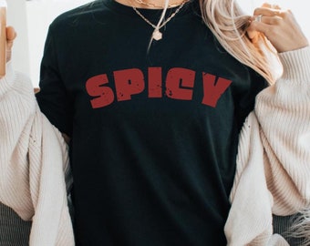 Sudadera de cuello redondo picante: jersey acogedor y sarcástico