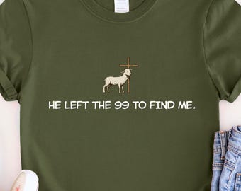 Lost Sheep Christian Shirt: Bible Verse Religious Tee