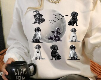 Dachshund Halloween Sweatshirt: Doxie Dog Mom Crewneck