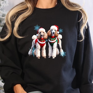 Poodle Christmas Sweatshirt: Dog Lover Holiday Crewneck