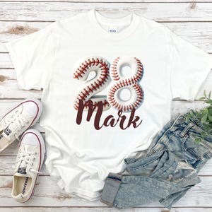 Custom Baseball Number Shirt Baseball Tee Personalized Baseball Player Shirt Baseball Fan Gift Sports Mom tee Game Day