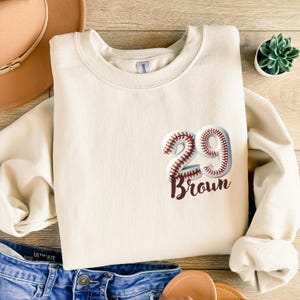 Custom Baseball Pocket Shirt Baseball Personalized Baseball Number Shirt Baseball Gift Baseball Fan Tee Sports Mom tee