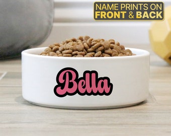 Ciotola per cibo per animali personalizzata, ciotola grande per animali, ciotola piccola per animali, ciotola personalizzata per animali, ciotola in ceramica per animali, ciotola in ceramica personalizzata per animali con nome