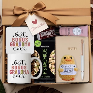 Bonus Grandma Gift Box Bonus Grandma Birthday Gifts Bonus Grandma Christmas Gifts Bonus Grandma Mothers Day Gifts Bonus Grandma Gift Basket