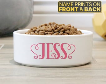 Ciotola per cibo per animali personalizzata, ciotola grande per animali, ciotola piccola per animali, ciotola personalizzata per animali, ciotola in ceramica per animali, ciotola in ceramica personalizzata per animali con nome