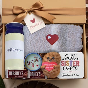 Best Sister Ever Gift Box Personalized Christmas Sister Gifts For Sister From Sister Hug In A Box Sister Sentimental Gift Basket For Sister