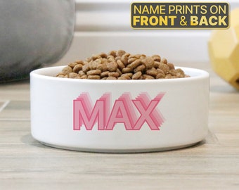 Ciotola per cibo per animali personalizzata, ciotola grande per animali, ciotola piccola per animali, ciotola personalizzata per animali, ciotola in ceramica per animali, ciotola in ceramica personalizzata per animali con nome