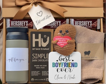 Valentines Gift Box For Boyfriend New Job Gift Box Boyfriend Good Luck Gift Box Boyfriend Promotion Gift Box Boyfriend Appreciation Gift Box