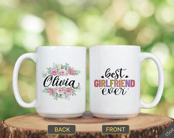 La mejor novia de la historia. Regalos personalizados para novias en grupo. Regalos para novias de su novia. Regalos de viaje. Taza de regalo para novia de San Valentín.