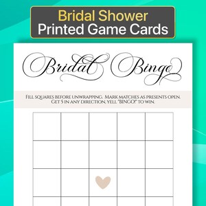Juegos de despedida de soltera Tarjetas de bingo nupcial impresas Juego de bingo nupcial Juegos de bingo de despedida de soltera Tarjeta de bingo de despedida de soltera Impresiones de despedida de soltera