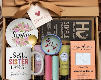 Sister Spa Kit And Gift Basket For Sister Christmas Gifts Sister Appreciation Gifts Sister Relax Gift Set Sister Care Package Birthday Box