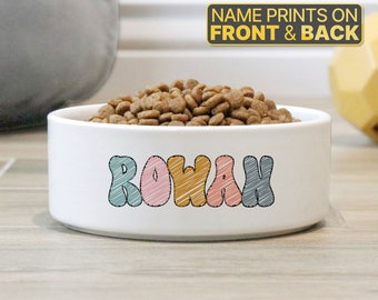 Personalized Pet Food Bowl Large Pet Bowl Small Pet Bowl Personalized Pet Bowl Ceramic Pet Bowl Personalized Ceramic Pet Bowl With Name