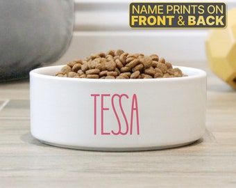 Ciotola per cibo per animali personalizzata, ciotola grande per animali, ciotola piccola per animali, ciotola personalizzata per animali, ciotola in ceramica per animali, ciotola in ceramica personalizzata per animali con nome