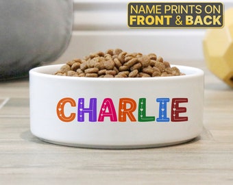 Personalized Pet Food Bowl Large Pet Bowl Small Pet Bowl Personalized Pet Bowl Ceramic Pet Bowl Personalized Ceramic Pet Bowl With Name