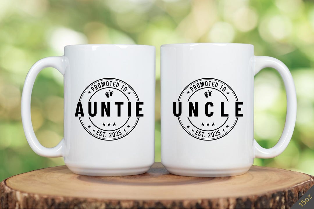 Mug for New Aunt and Uncle Gift Promoted to Aunt and Uncle Mug Set ...