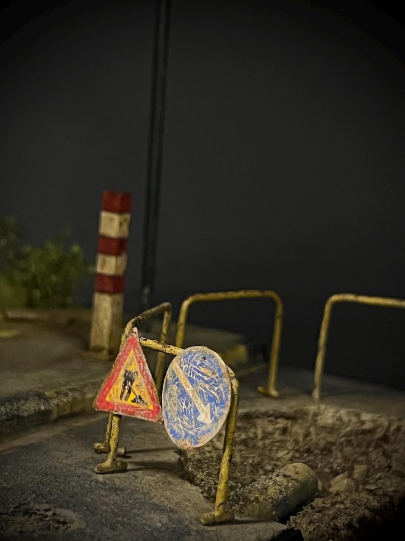 Haunting Abandoned Bus Stop Diorama - Hyper Realistic Miniature Display ...