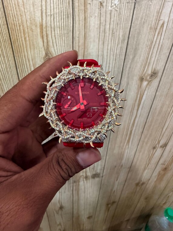 Classic Diamond Watch, Genuine Leather Band, Timepiece for Man, Diamond Accent Classic Watch, Quartz Movement