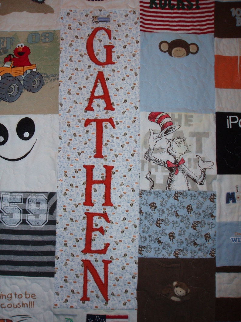 Large throw size Quilt made from Baby clothes CUSTOM ORDERS Etsy