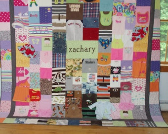 CUSTOM ORDER for KING size quilt made from your clothes