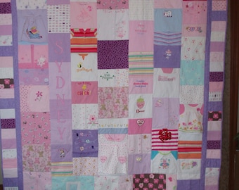 CUSTOM ORDERS for FULL size Quilt made from your clothes