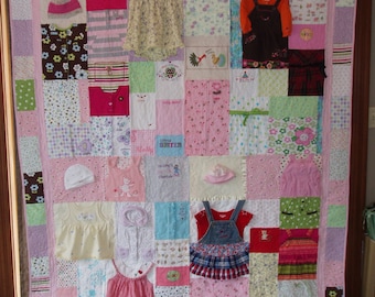 CUSTOM ORDER for Quilt made from your clothing ALL sizes