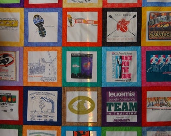 Tshirt Quilt - CUSTOM ORDERS (25 squares) FULL/Double size