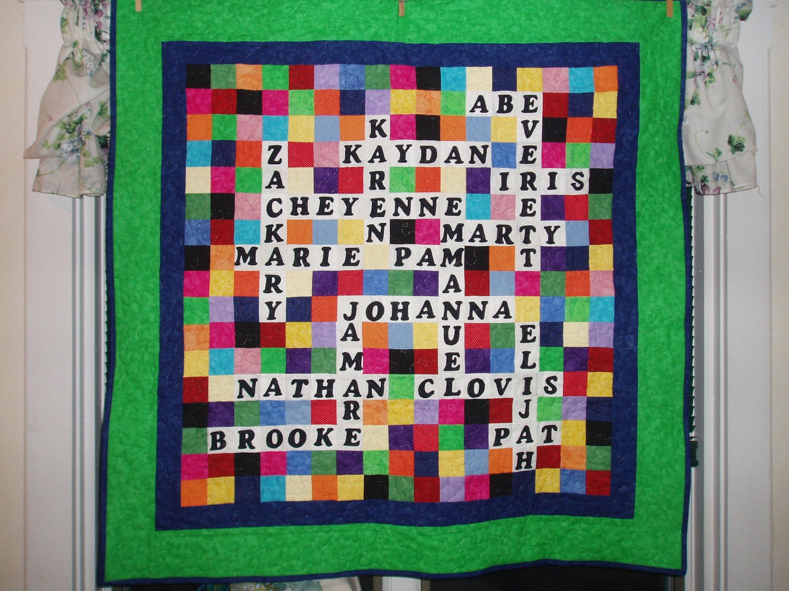 Scrabble/crossword Puzzle Personalized Quilt With Family or Etsy