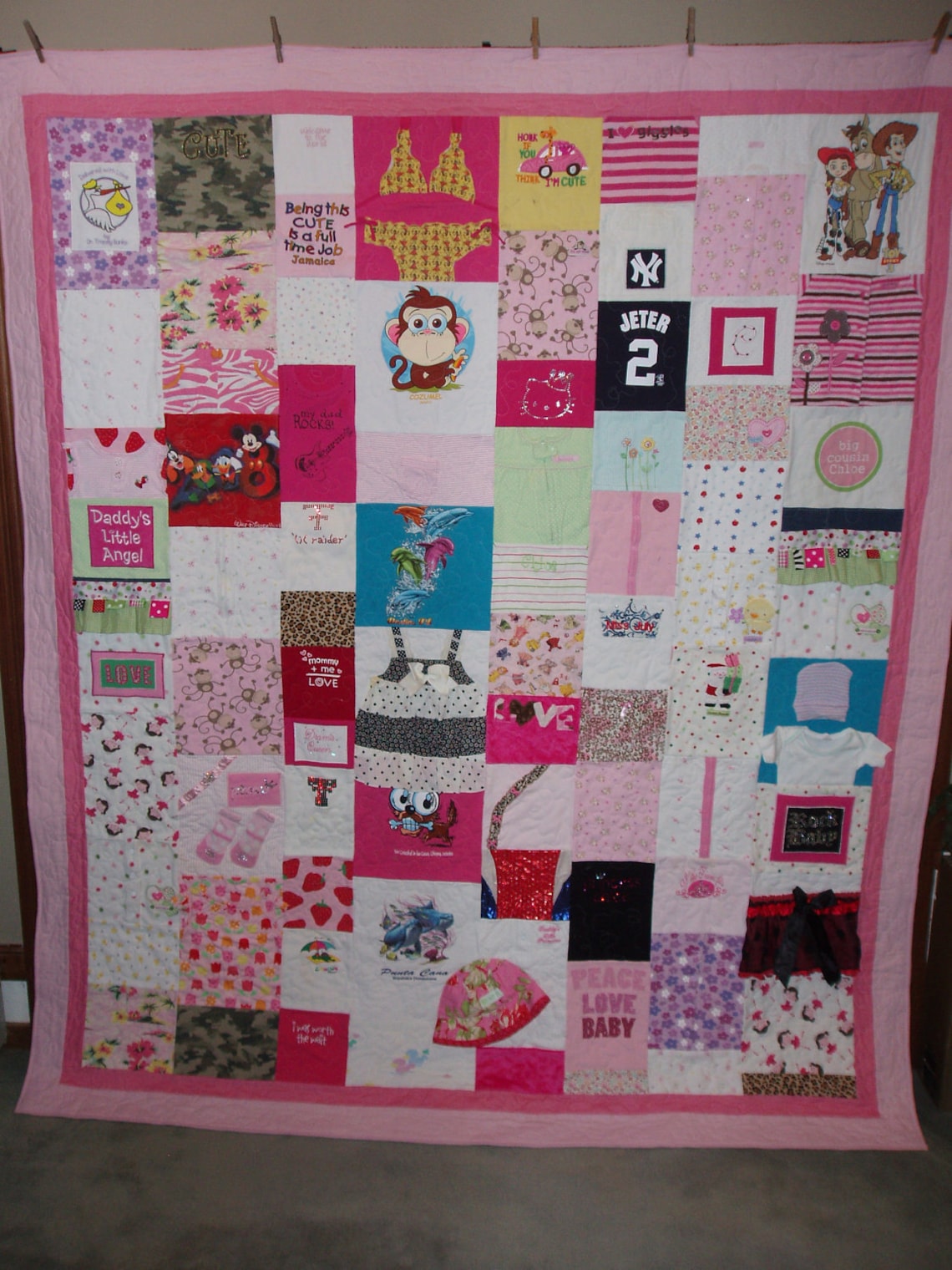 Double/full Size Quilt Made From Your Clothes CUSTOM ORDERS Etsy