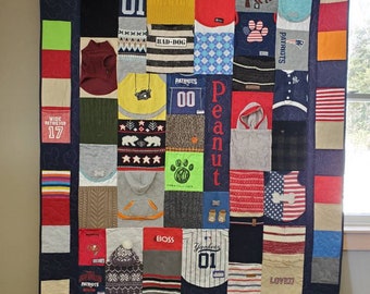 CUSTOM ORDERS for quilts made from your pets clothing