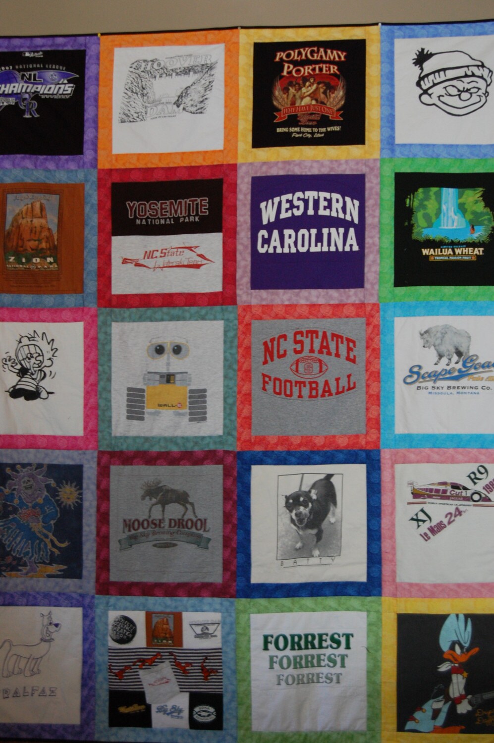 Tshirt Quilt CUSTOM ORDERS 20 Squares TWIN Size Etsy