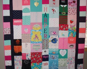CUSTOM ORDER for  FULL size Quilts made from your clothes
