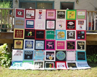 CUSTOM Tshirt Quilt (42 squares) KING SIZE