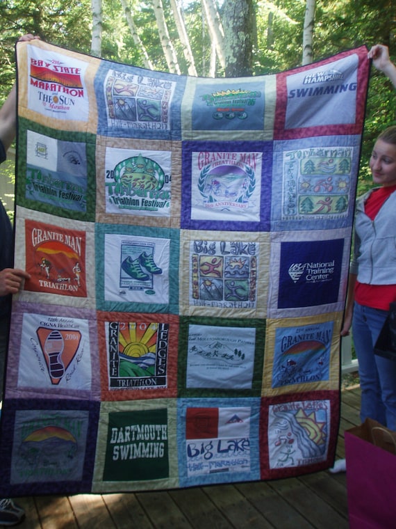 Tshirt Quilt CUSTOM ORDERS 20 Squares TWIN Size Etsy