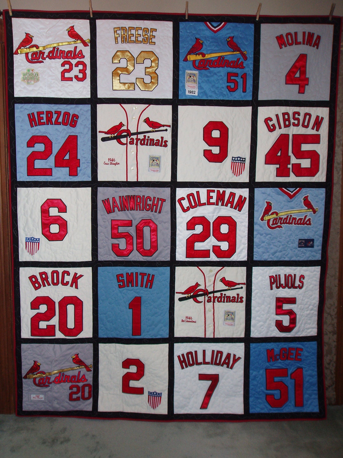 CUSTOM ORDERS on a Quilt Made From YOUR Baseball Jerseys - Etsy