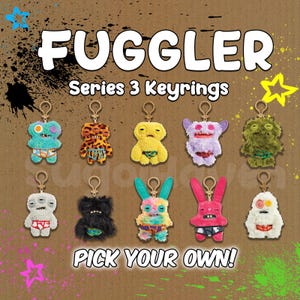 Fuggler Keyring: Series 3 Budgie Smuggler, Funny Ugly Monster Accessories