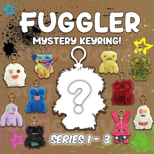 Fuggler Mystery Keyring: Funny Ugly Monster Plush Accessory - Series 1-3
