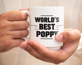 Personalized Grandpa Mug with Custom Photo - 'World's Best Grandpa' Design, Customizable Nickname