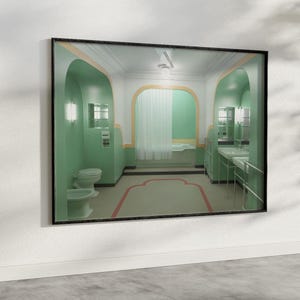 The Shining Movie Bathroom Art Print: Horror Restroom Decor image 2